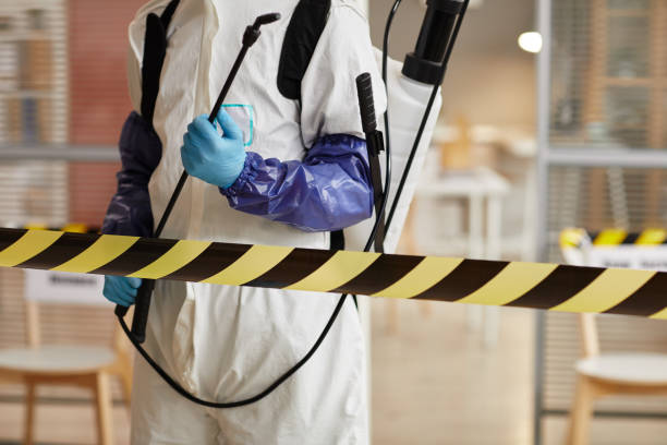 Professional Sewage Cleanup technician working in Long Branch, VA